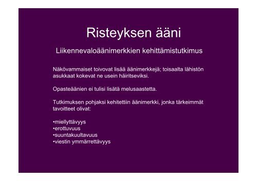 Kaupunki kaikille aisteille -tiivistelmÃ¤