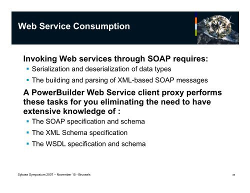 Web Services Workshop - Sybase