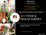 2011 food & health survey - International Food Information Council ...