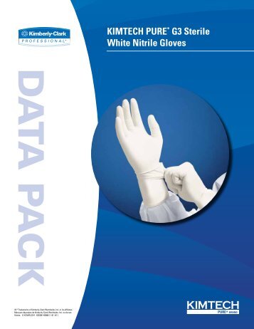 KIMTECH PURE* G3 Sterile White Nitrile Gloves Data Pack