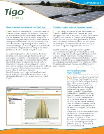 Catalogo installatori di sistemi solari commerciali - Tigo Energy