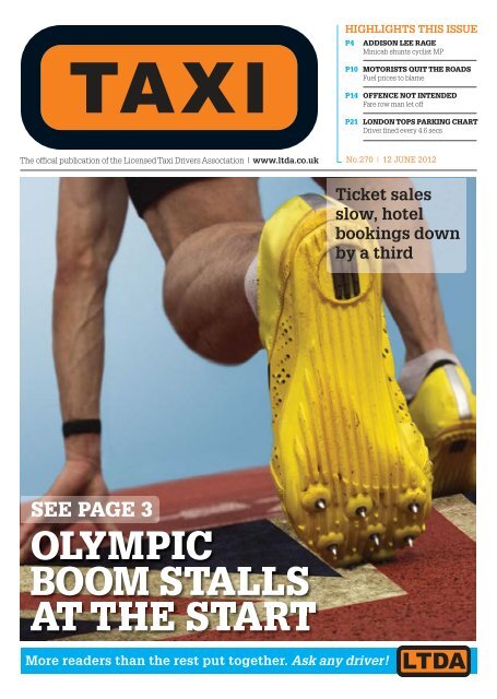 AT THE START OLYMPIC BOOM STALLS - TAXI Newspaper