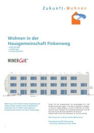 Wohnen in der Hausgemeinschaft Finkenweg - Zukunftswohnen-Netz