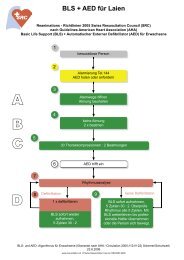 Algorithmen zur Reanimation (pdf, 250KB)