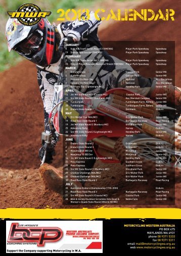 to download a printable version of the calendar - Motorcycling ...