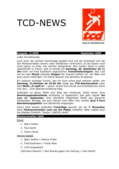 TCD-NEWS