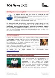 TCA News 1/11 - Tennisclub Ammerbuch e.V.