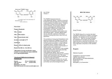 1 Universal TBARS Assay