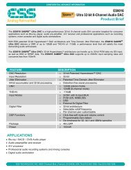 ES9010K2M - ESS Technology, Inc.