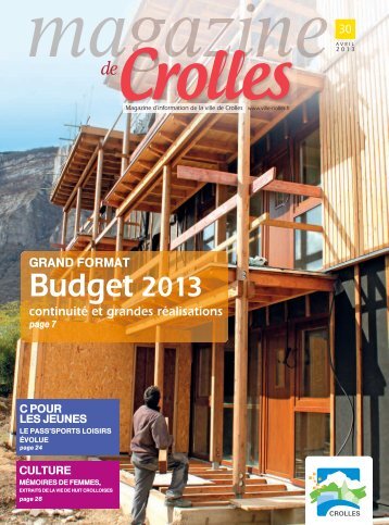Budget 2013 - ville de Crolles