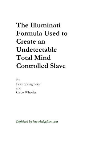 Illuminati Formula Used to Create an Undetectable Total - Fedge