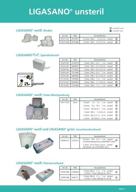 LIGASANO® steril - Ligamed