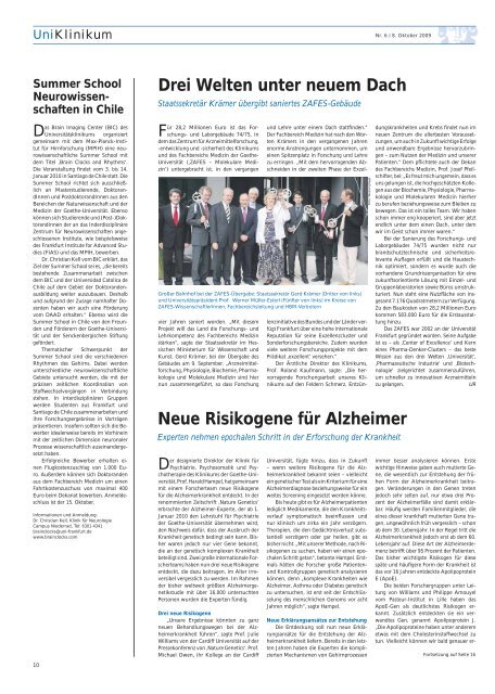 Ausgabe 6-2009 - Goethe-UniversitÃƒÂ¤t