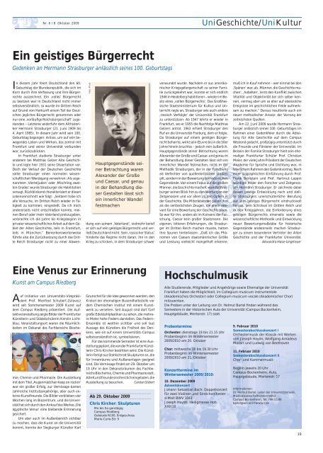 Ausgabe 6-2009 - Goethe-UniversitÃƒÂ¤t