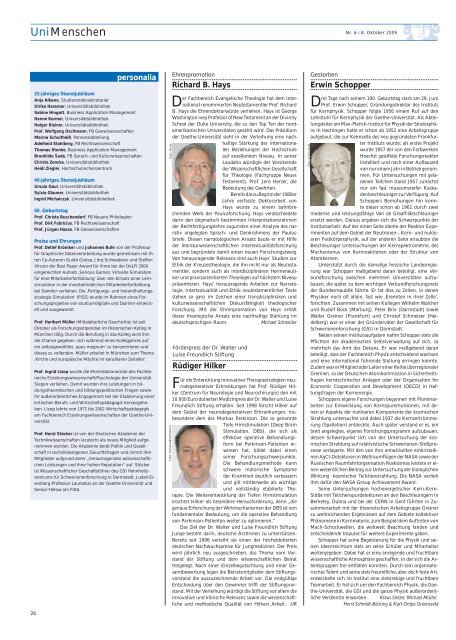 Ausgabe 6-2009 - Goethe-UniversitÃƒÂ¤t