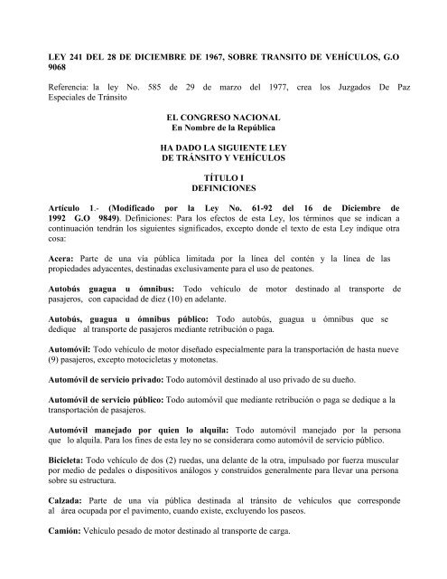 241 67 Direccion General De Impuestos Internos
