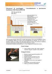 Istruzioni di montaggio - riscaldamento a pavimento Isodomus ISO ...