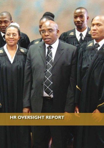 HR OVERSIGHT REPORT - National Prosecuting Authority