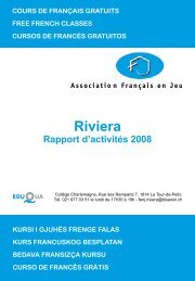 Riviera - FranÃ§ais en jeu