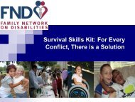 Conflict Resolution - The Family Network on Disabilities of Florida