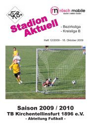 2. Spieltag - TB Kirchentellinsfurt