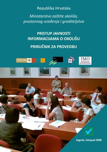 Pristup javnosti informacijama o okoliÅ¡u - priruÄnik za provedbu