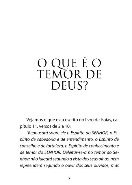 O Temor do Senhor - Lagoinha.com