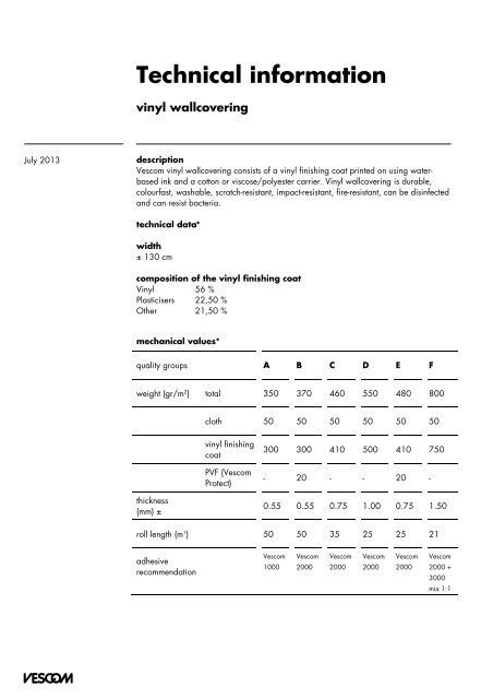 download pdf - Vescom