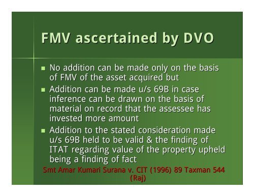 Taxability of Real Estate transactions