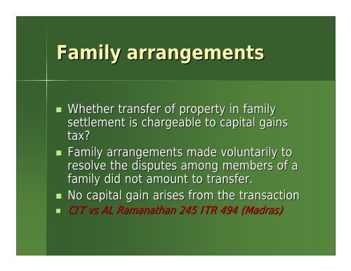 Taxability of Real Estate transactions