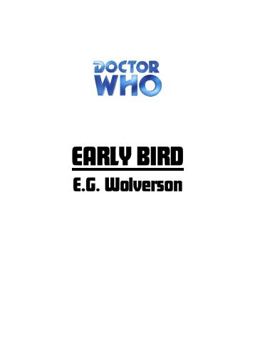 Doctor Who: Early Bird - The History of the Doctor
