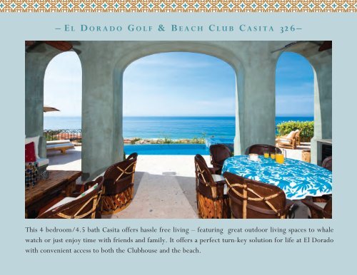 Download Brochure - El Dorado Golf & Beach Club