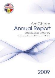 Annual Report 2009 - AmCham Moldova