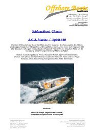 Schlauchboot Charter A.G.A. Marine / Spirit 640 - Offshore-Boote.at