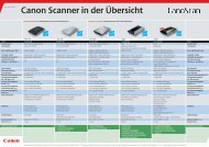 Canon Scanner in der Ãœbersicht