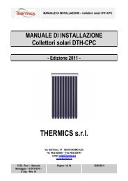 MANUALE DI INSTALLAZIONE Collettori solari DTH-CPC