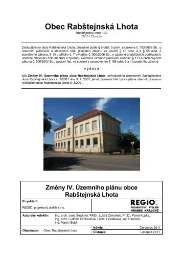 ZmÄna Ä. 4 ÃP - Chrudim