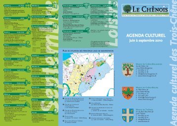 Agenda culturel des Trois-ChÃªne - ChÃªne-Bougeries