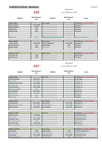 U19 U17 - Verein-im-netz.de