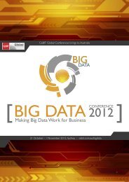 Making Big Data Work for Business - CeBIT Australia