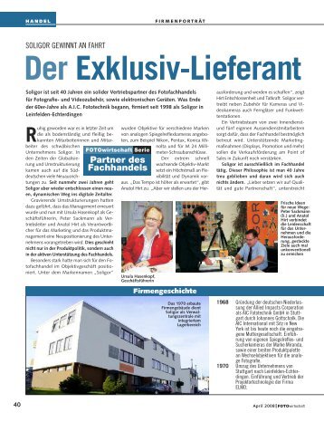 Der Exklusiv-Lieferant - Fotowirtschaft