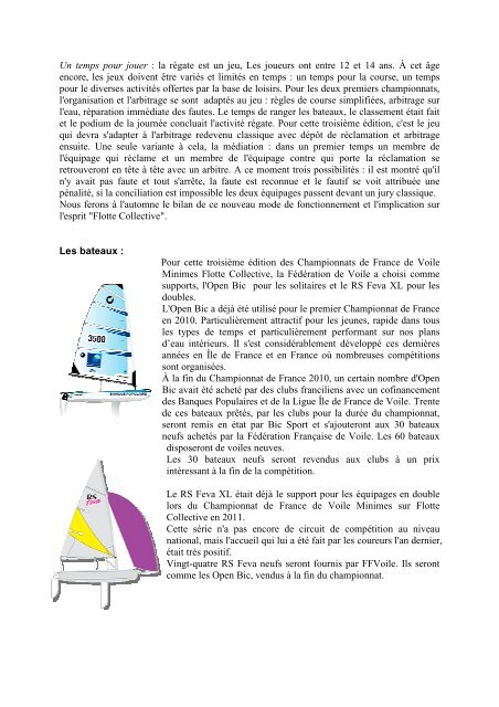 la Gazette NÂ° 11 - Juillet 2012 - FFVoile.fr