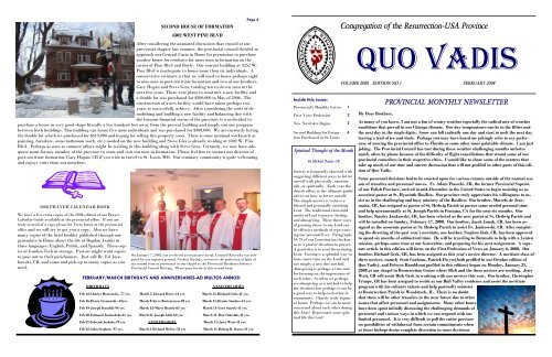 QUOVADIS02-08 - Congregation of the Resurrection, Priests ...