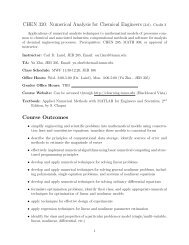 CHEN 320 - Department of Chemical Engineering - Texas A&M ...