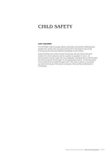 HEALTH & SAFETY POLICY MANUAL - Stuff