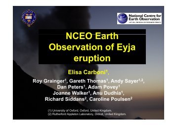 Elisa Carboni, Roy Grainger, Gareth Thomas, Andy Sayer - NCEO ...