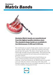 Matrix Bands leaflet - Dentatus