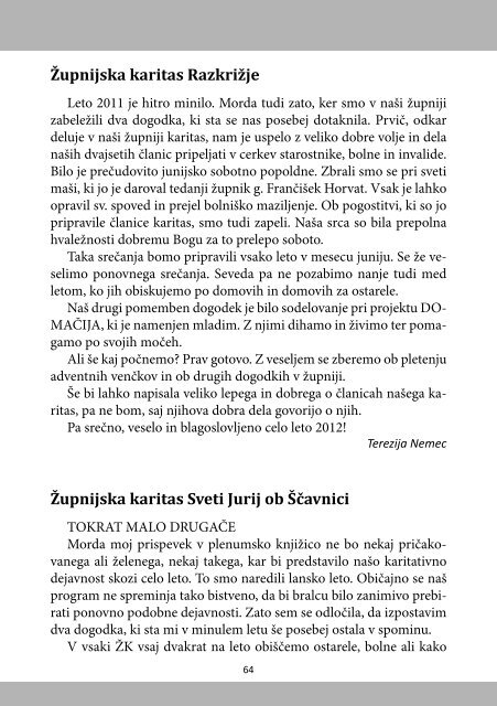 Molitev - Slovenska karitas