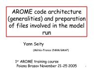 AROME code architecture - MÃ©tÃ©o France