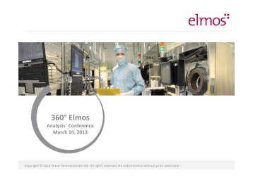 360Â° Elmos - Elmos Semiconductor AG